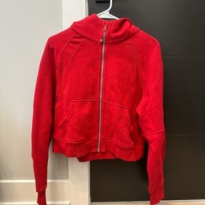 Lululemon full zip scuba in dark red